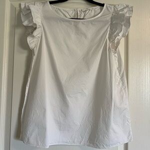 ‘a loves a’ White Cotton Top - Size XS